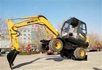 輪式挖掘機-HT75W全液壓輪胎式挖機